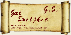 Gal Smiljkić vizit kartica